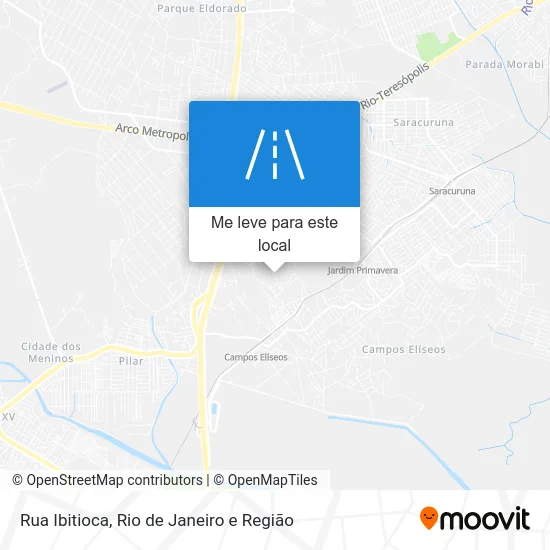 Rua Ibitioca mapa