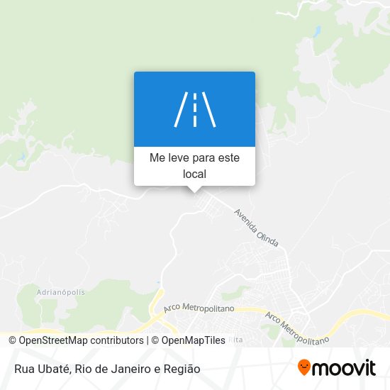 Rua Ubaté mapa