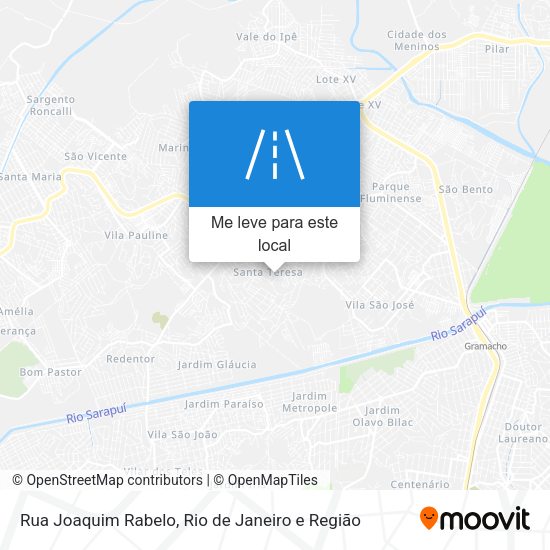 Rua Joaquim Rabelo mapa