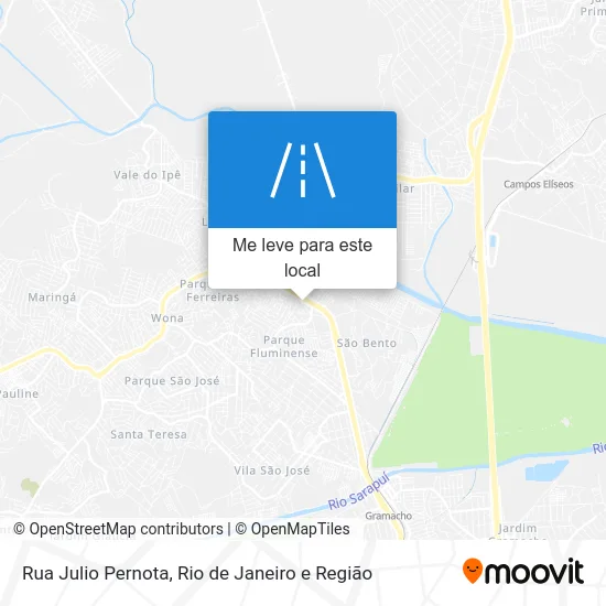 Rua Julio Pernota mapa
