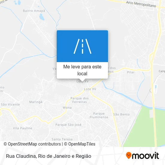 Rua Claudina mapa