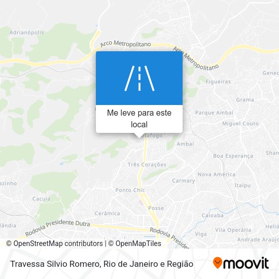 Travessa Silvio Romero mapa