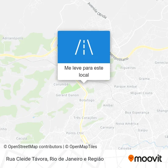 Rua Cleide Távora mapa