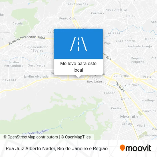 Rua Juiz Alberto Nader mapa