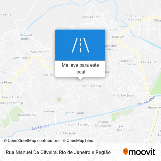 Rua Manuel De Oliveira mapa