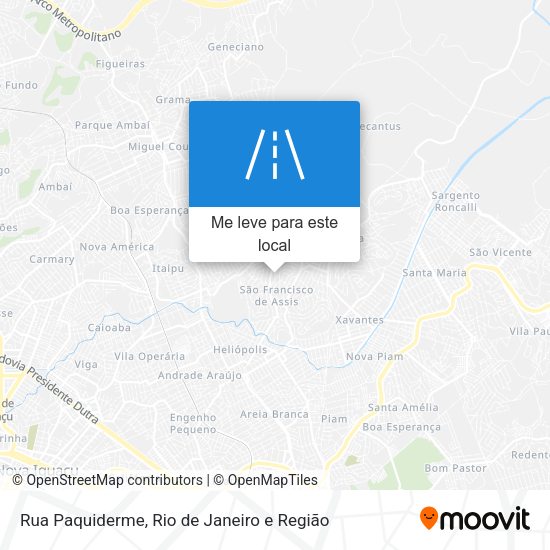 Rua Paquiderme mapa