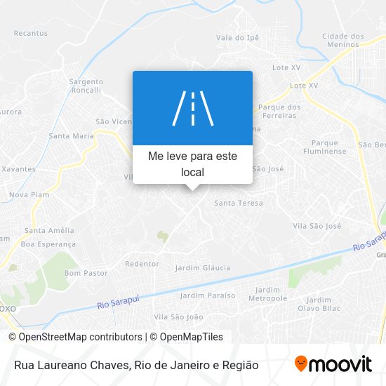 Rua Laureano Chaves mapa