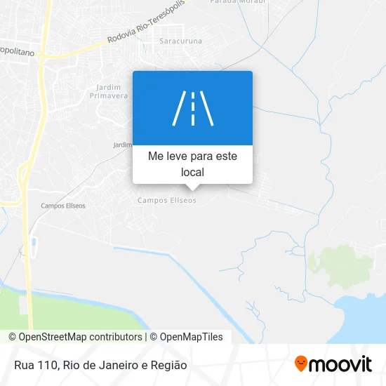 Rua 110 mapa