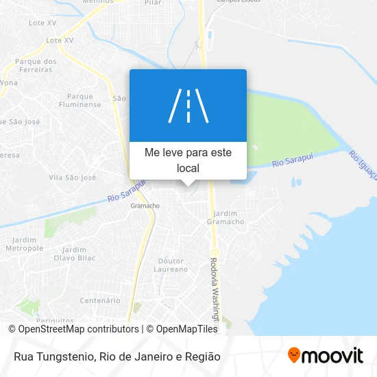 Rua Tungstenio mapa