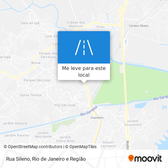 Rua Sileno mapa