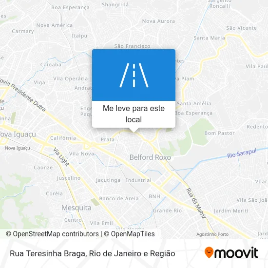 Rua Teresinha Braga mapa