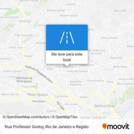 Rua Professor Godoy mapa