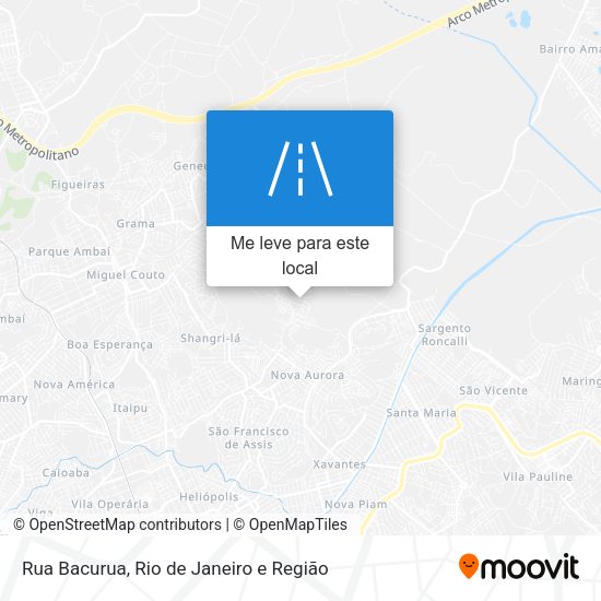 Rua Bacurua mapa