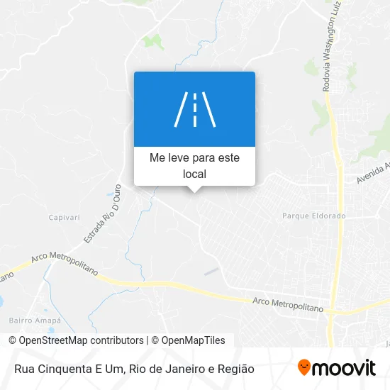 Rua Cinquenta E Um mapa