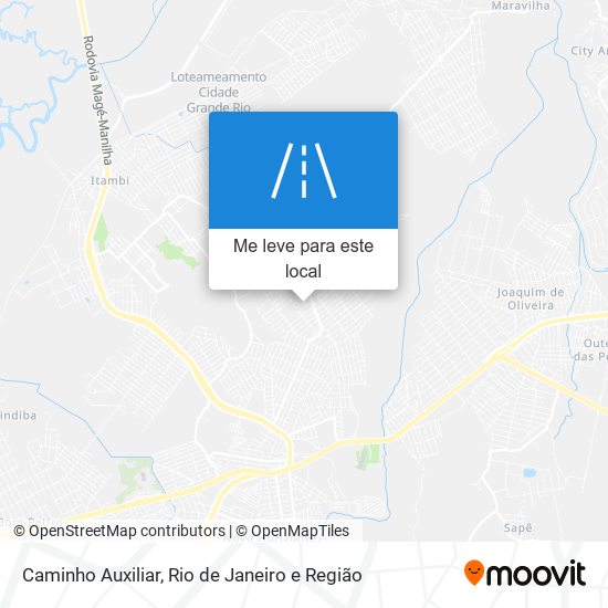 Caminho Auxiliar mapa