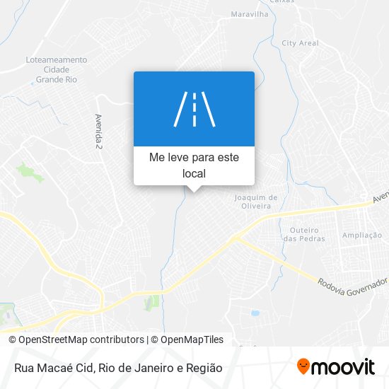 Rua Macaé Cid mapa