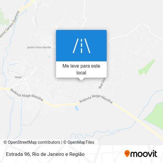 Estrada 96 mapa