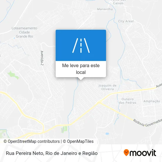 Rua Pereira Neto mapa