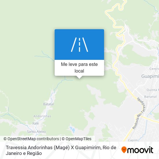 Travessia Andorinhas (Magé) X Guapimirim mapa