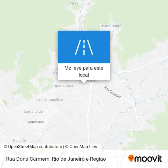 Rua Dona Carmem mapa