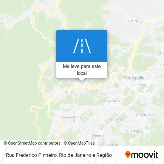 Rua Frederico Pinheiro mapa