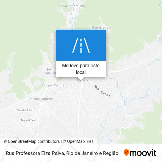 Rua Professora Elza Paiva mapa
