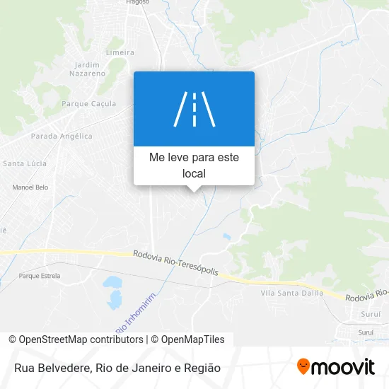 Rua Belvedere mapa