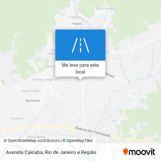 Avenida Caioaba mapa