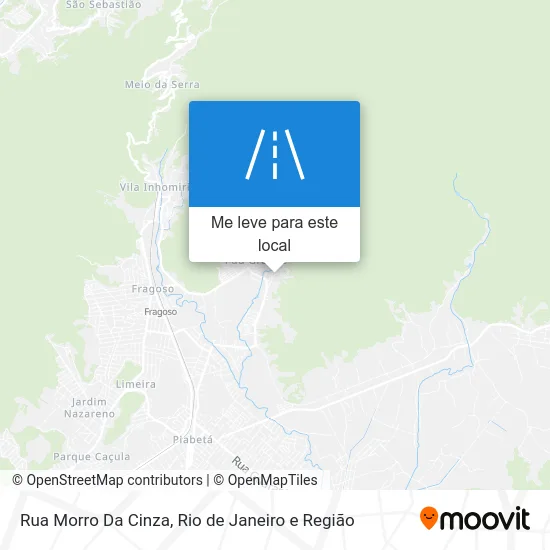 Rua Morro Da Cinza mapa