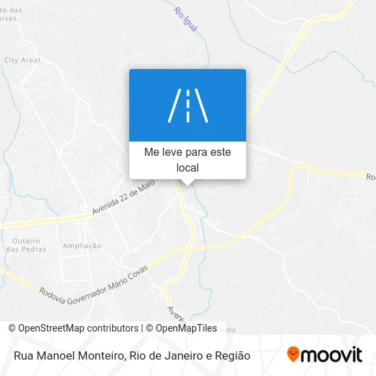 Rua Manoel Monteiro mapa