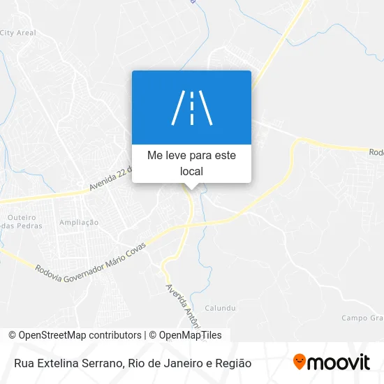 Rua Extelina Serrano mapa