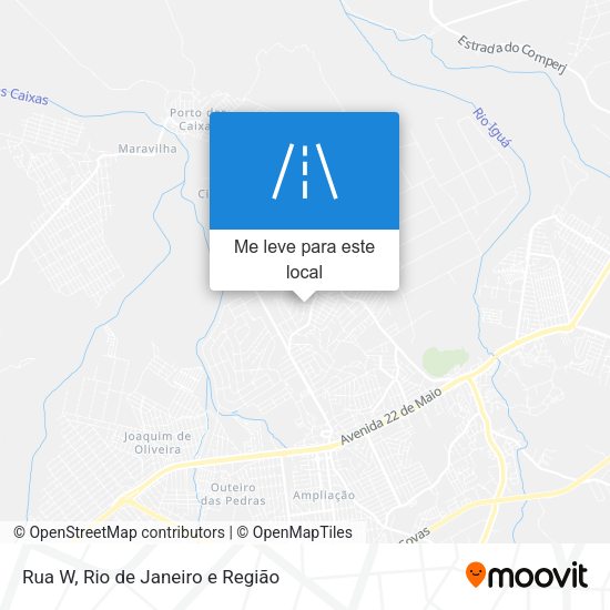 Rua W mapa
