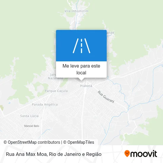 Rua Ana Max Moa mapa