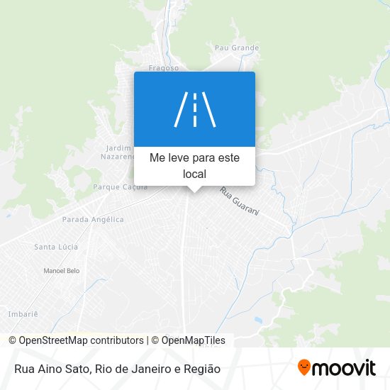 Rua Aino Sato mapa