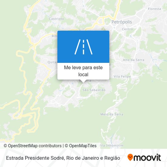 Estrada Presidente Sodré mapa