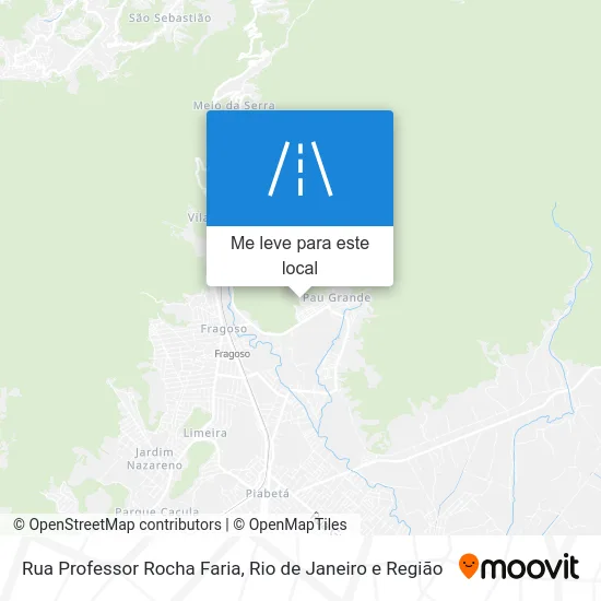 Rua Professor Rocha Faria mapa