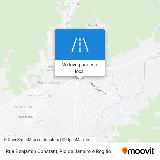 Rua Benjamin Constant mapa