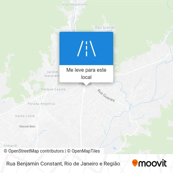 Rua Benjamin Constant mapa
