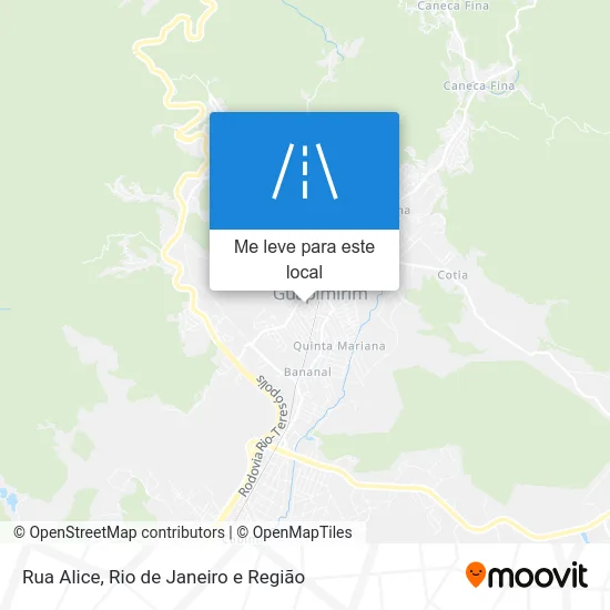 Rua Alice mapa