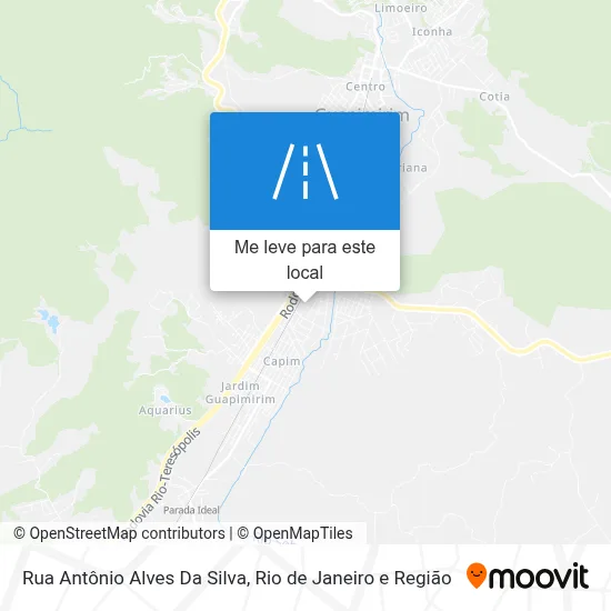 Rua Antônio Alves Da Silva mapa