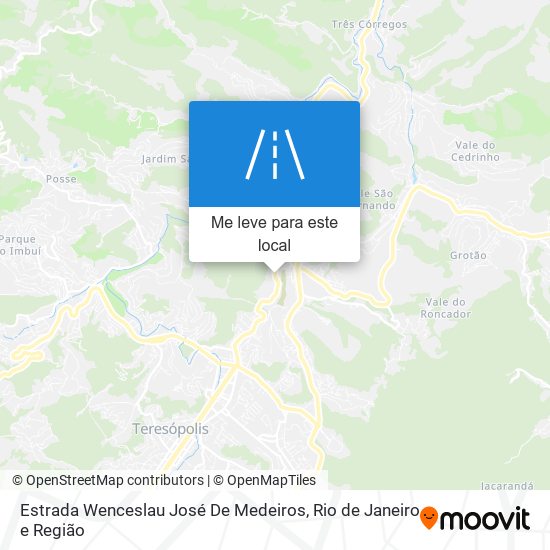 Estrada Wenceslau José De Medeiros mapa