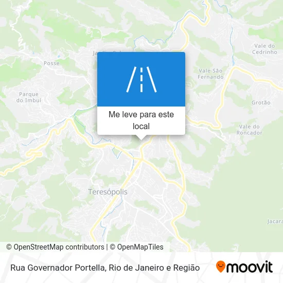 Rua Governador Portella mapa