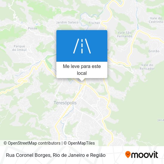 Rua Coronel Borges mapa