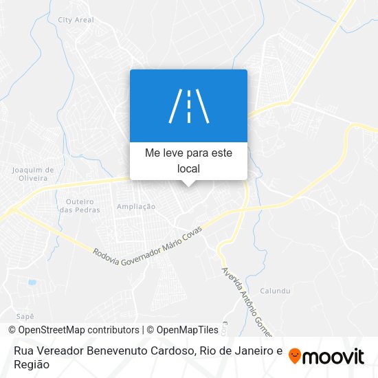 Rua Vereador Benevenuto Cardoso mapa