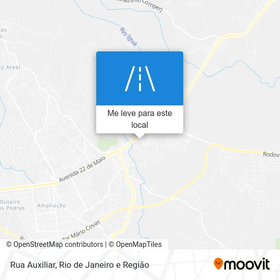 Rua Auxiliar mapa