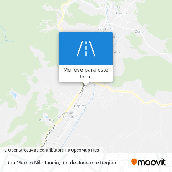 Rua Márcio Nilo Inácio mapa