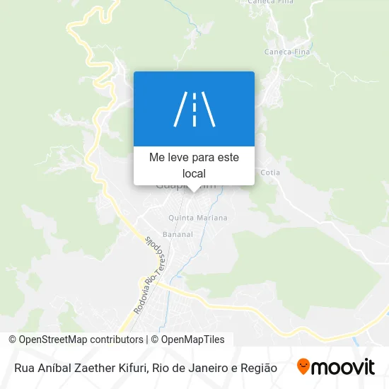 Rua Aníbal Zaether Kifuri mapa