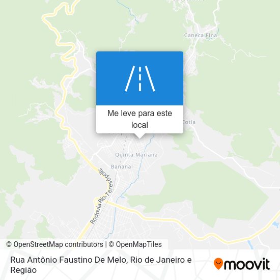 Rua Antônio Faustino De Melo mapa