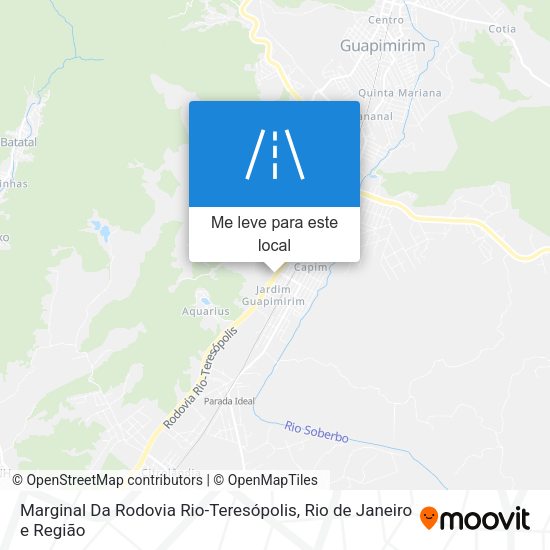 Marginal Da Rodovia Rio-Teresópolis mapa