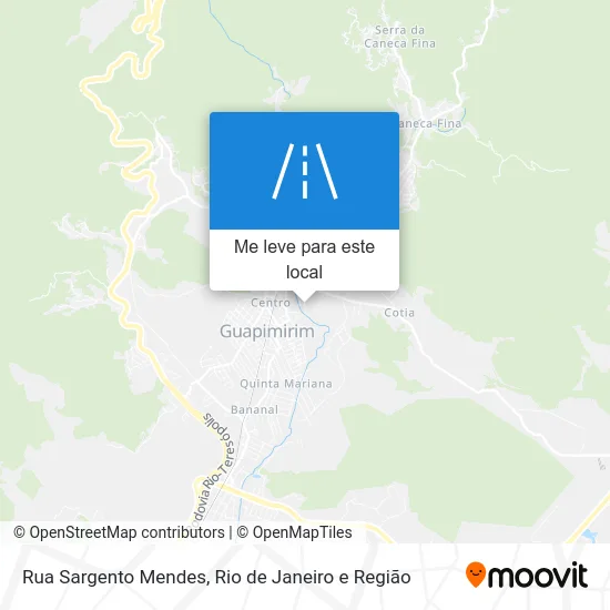 Rua Sargento Mendes mapa